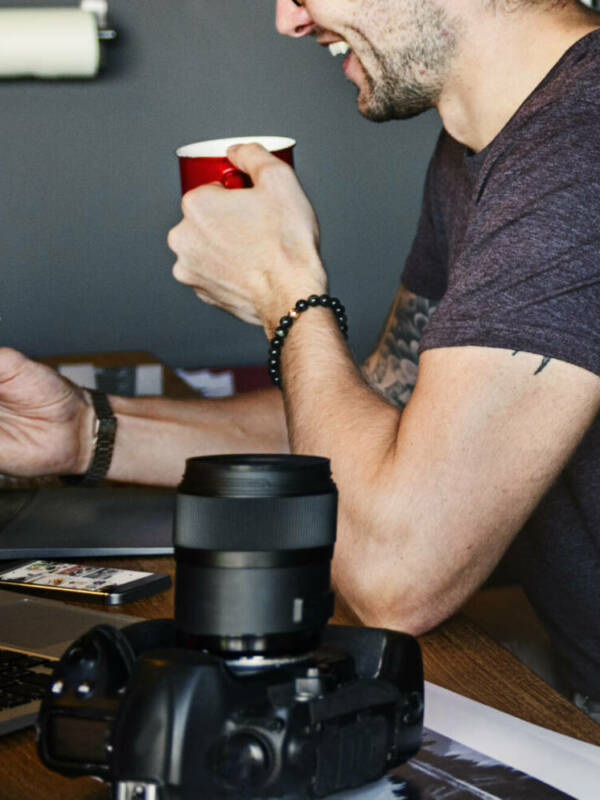 Photographer Journalist Working Studion Agency Concept Photographer Journalist Working Studion Agency Concept